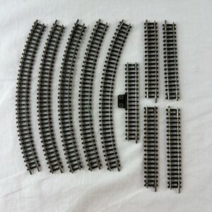 Mini train (Minitrains) Lot Of Track 7101 assortment total 10 pieces N gauge Vtg